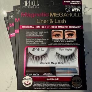 Ardell Professional Magnetic Liner & Lash Demi Wispies Black (Four Packs)